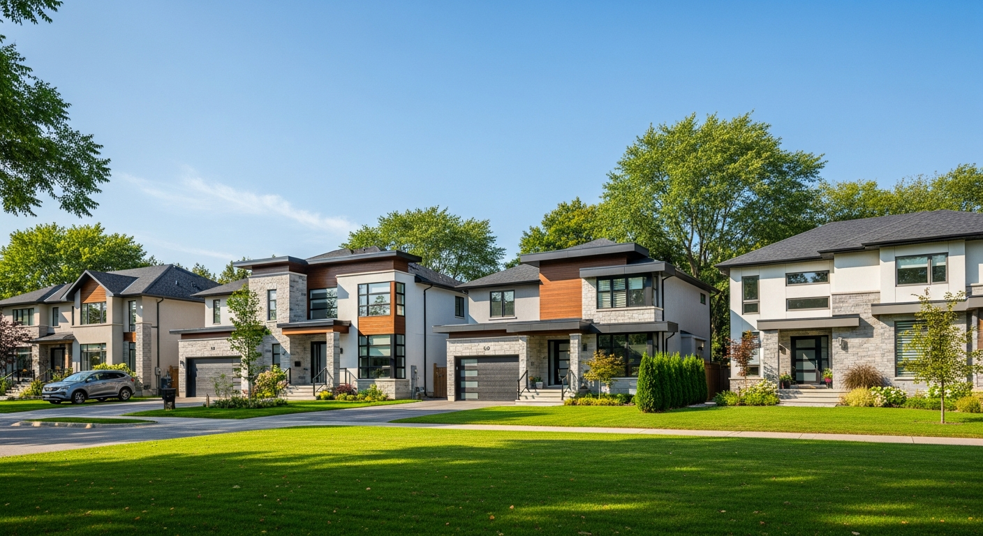 Suburban neighborhood in Etobicoke Ontario