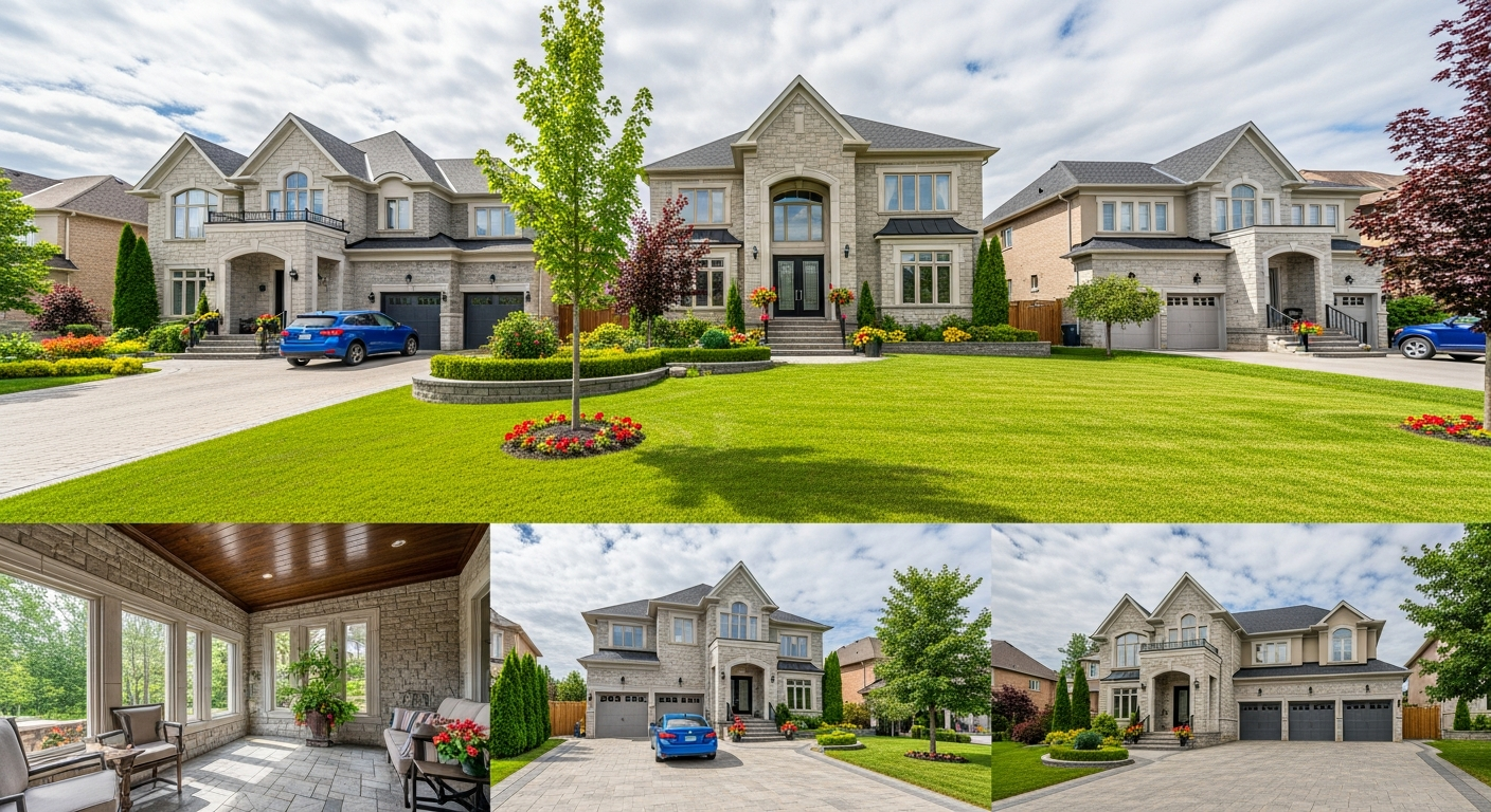 Residential street in Richmond Hill Ontario